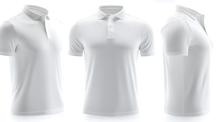 Eco-Conscious White Polo T-Shirt